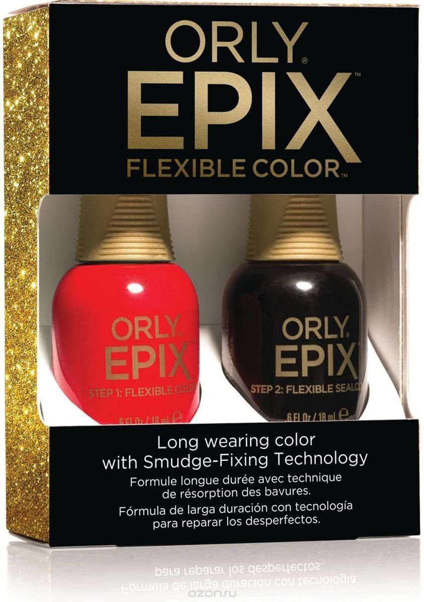 Подарочные наборы гелей и лаков:  Эластичное цветное покрытие для ногтей ORLY EPIX - Набор Spoiler Alert (24800 и 29922) (18 мл, 2 шт)