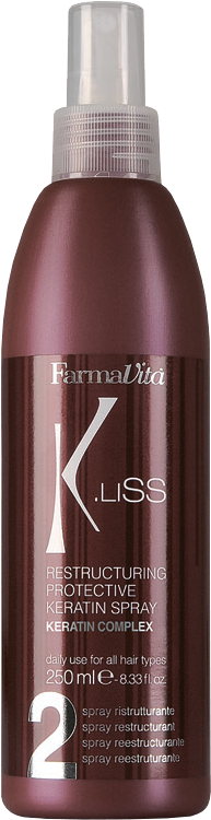 Спреи для волос:  FarmaVita -  Защитный реструктуризирующий спрей FarmaVita K.Liss Restructuring Protective Keratin Spay (250 мл) (250 мл)