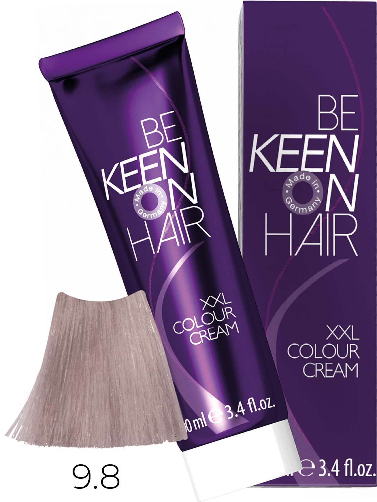 Оттеночные красители:  KEEN -  Крем-краска для волос KEEN COLOUR CREAM XXL 9.8 Светлый жемчужный блондин Hellblond Perl
