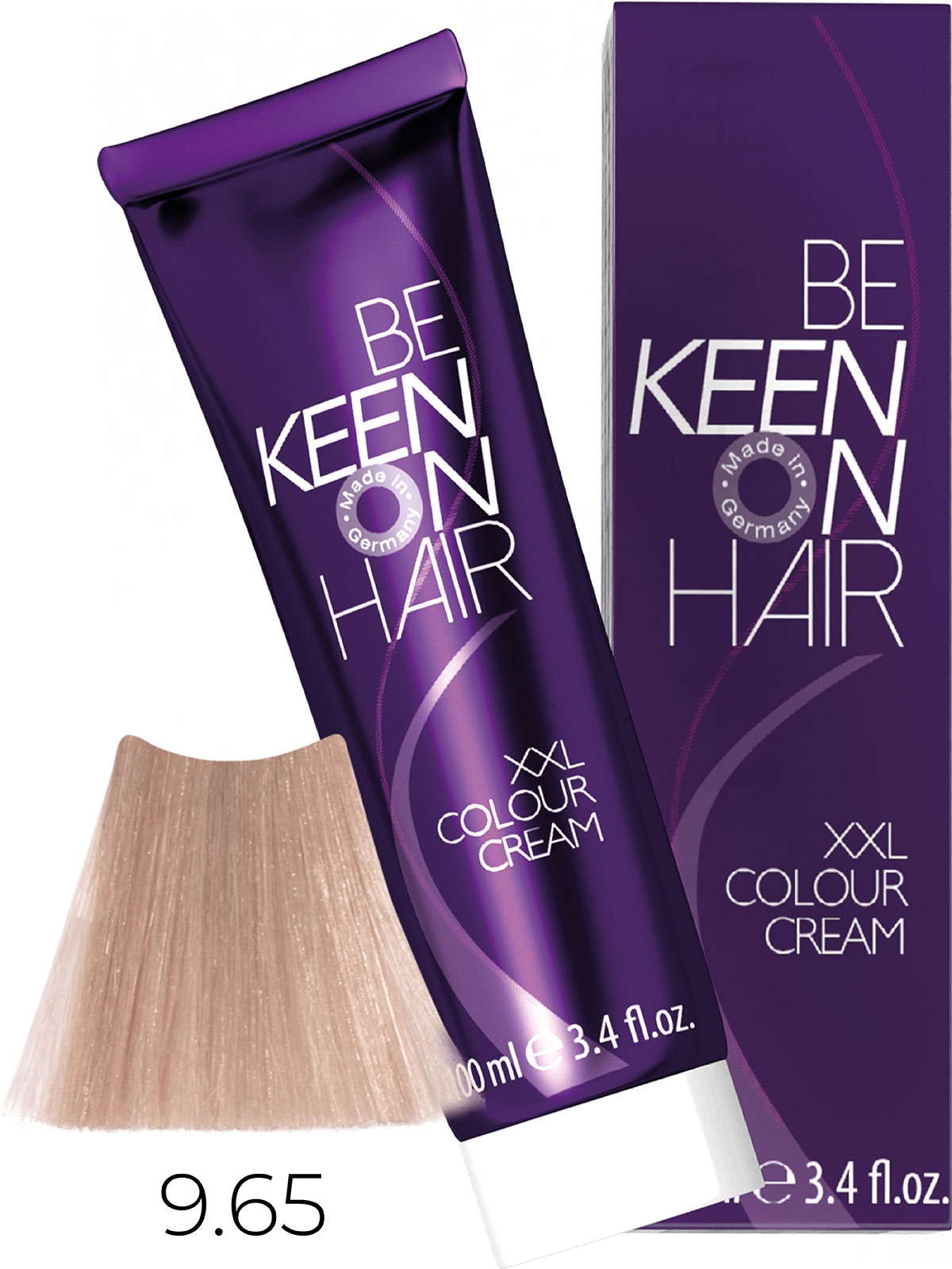 Оттеночные красители:  KEEN -  Крем-краска для волос KEEN COLOUR CREAM XXL 9.65 Шампанское Champagner