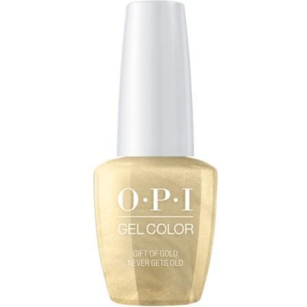Гель-лаки для ногтей:  OPI -  GELCOLOR гель-лак HPJ12 Gift Of Gold Never Gets Old (15 мл)
