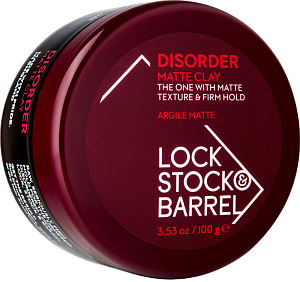Мужские средства для укладки волос:  Original Blend Company Limited (Lock Stock and Barrel) -  Жесткая глина Disorder Matte Clay (100 мл)